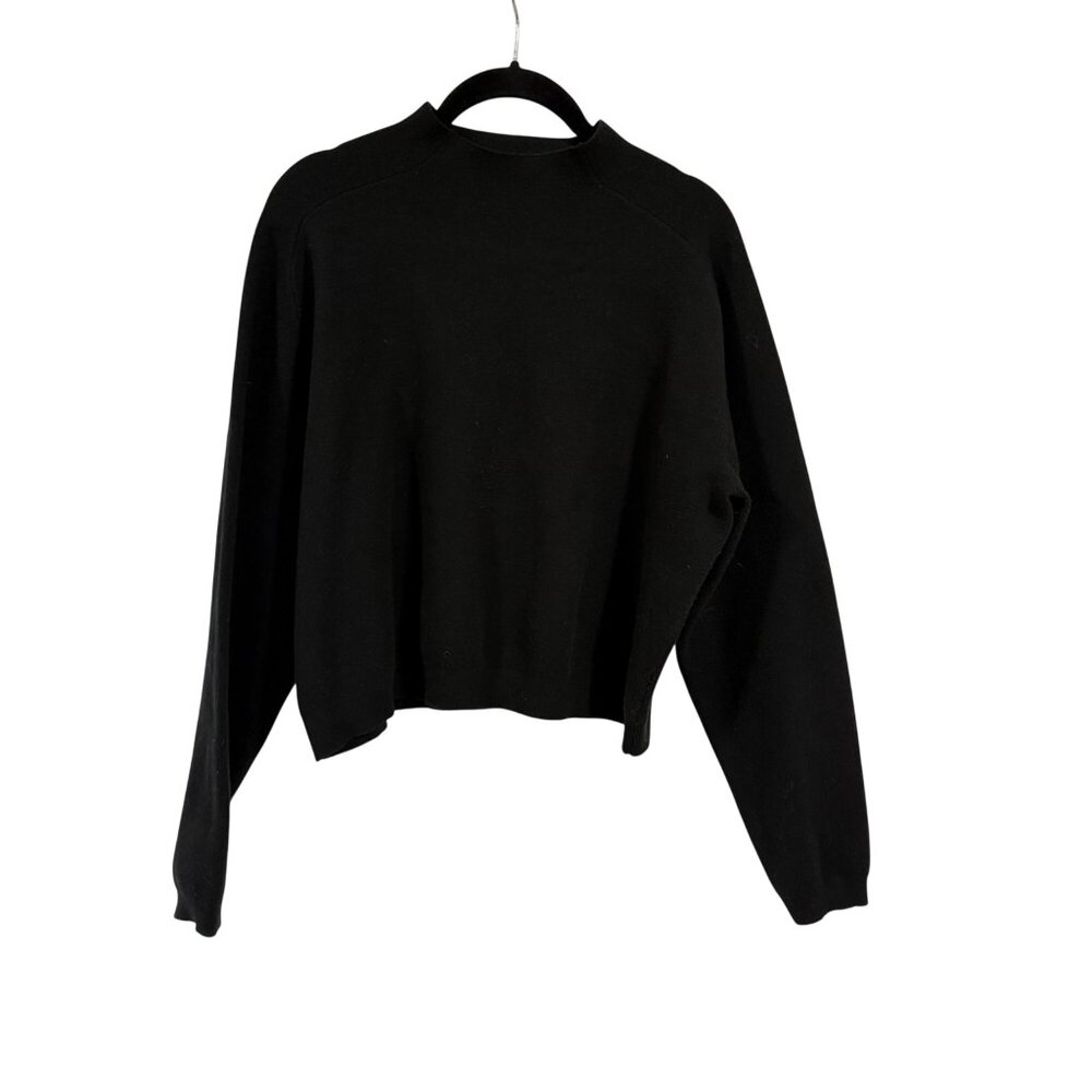 Zyia Active Asana Black Onyx Mock Neck Sweater Fine Knit‎ Size 2XL